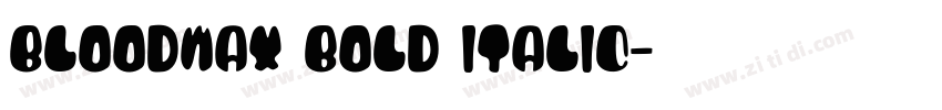 BloodWax Bold Italic字体转换